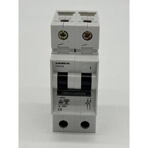 Siemens 5SX22C32 32 Amp‎ 2 Pole 400 Volt DIN Rail Circuit Breaker